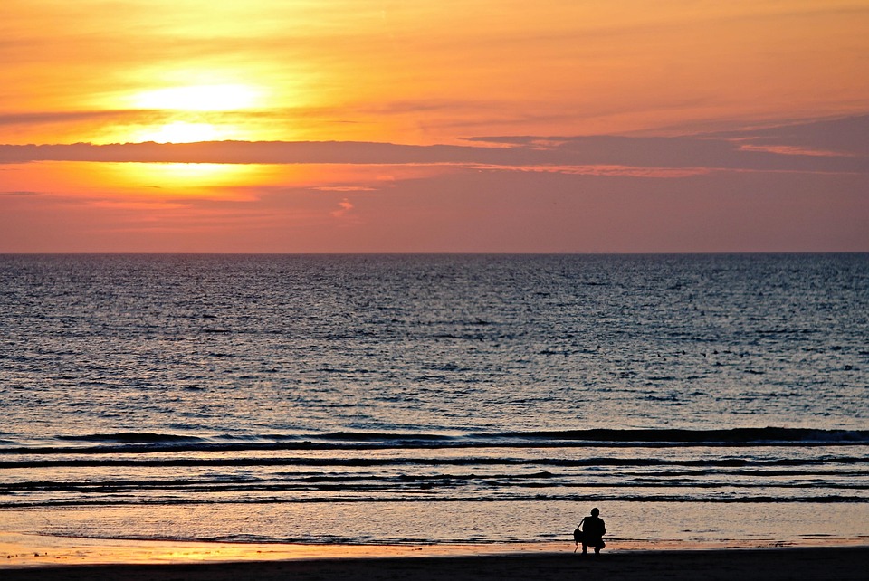 Plage, Photographe, Abendstimmung, Photographie